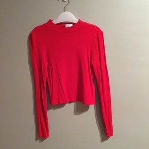H&M cropped red sweater